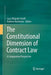 The Constitutional Dimension of Contract Law: A Comparative Perspective by Luca Siliquini-Cinelli