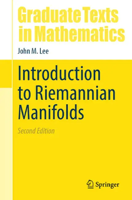 Introduction to Riemannian Manifolds by John M. Lee