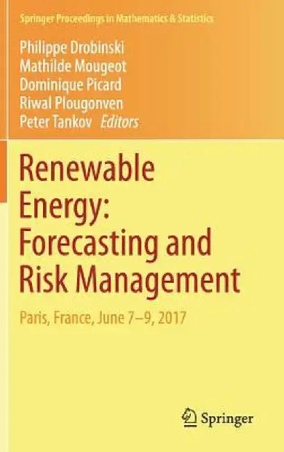 Renewable Energy: Forecasting and Risk Management: Paris, France, June 7-9, 2017 by Philippe Drobinski