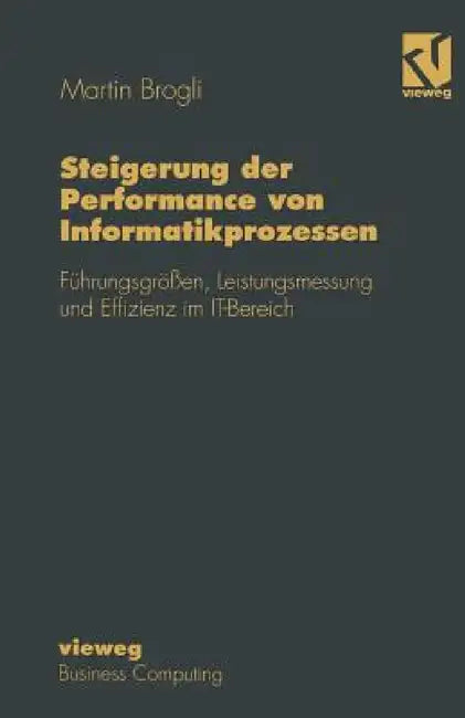 Steigerung Der Performance Von Informatikprozessen: Führungsgrößen, Leistungsmessung Und Effizienz Im It-Bereich by Martin Brogli, Kurt Pfammatter, Hubert Österle
