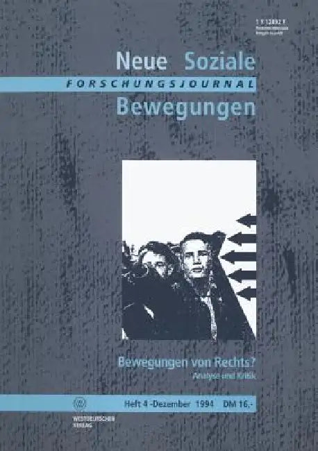 Forschungsjournal Neue Soziale Bewegungen by Ansgar Klein, Hans-Josef Legrand, Thomas Leif
