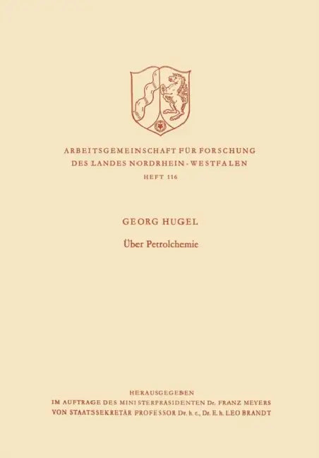 Über Petrolchemie by Georg Hugel
