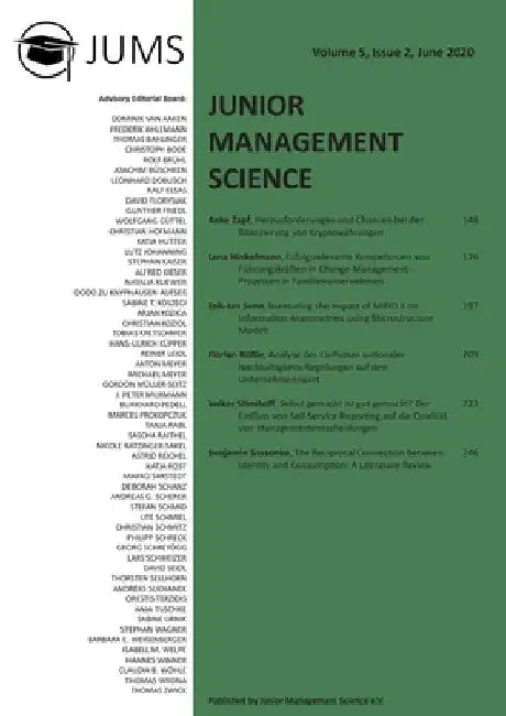 Junior Management Science, Volume 5, Issue 2, June 2020 by Junior Management Science E V