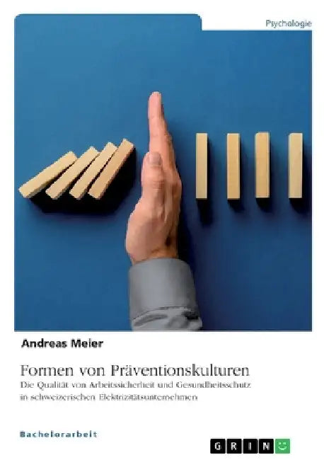 Formen von Präventionskulturen. Die Qualität von Arbeitssicherheit und Gesundheitsschutz in schweizerischen Elektrizitätsunternehmen by Meier, Andreas