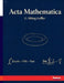 Acta Mathematica by G. Mittag-Leffler