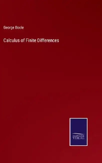 Calculus of Finite Differences by George Boole