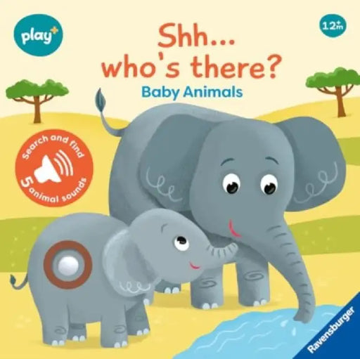 Ravensburger Play+ Infant & Toddler - Shhh…Who's there? Baby Animals My First Seek and Find Sound Book by Dynamo Limited