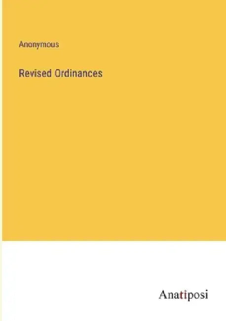 Revised Ordinances by Anonymous
