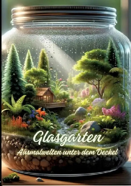 Glasgarten: Ausmalwelten unter dem Deckel by Diana Kluge