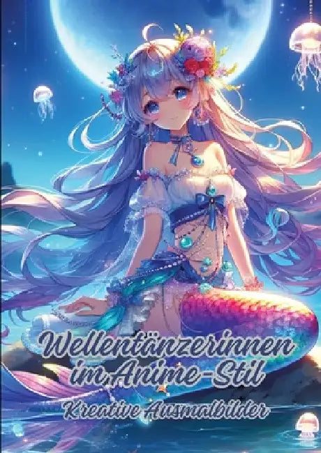 Wellentänzerinnen im Anime-Stil: Kreative Ausmalbilder by Diana Kluge
