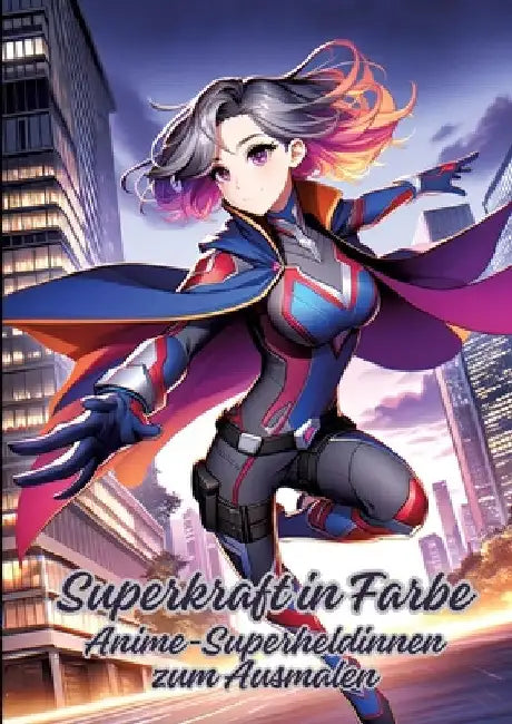 Superkraft in Farbe: Anime-Superheldinnen zum Ausmalen by Diana Kluge