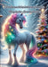 Weihnachtseinhornzauber: Magische Ausmalbilder by Diana Kluge