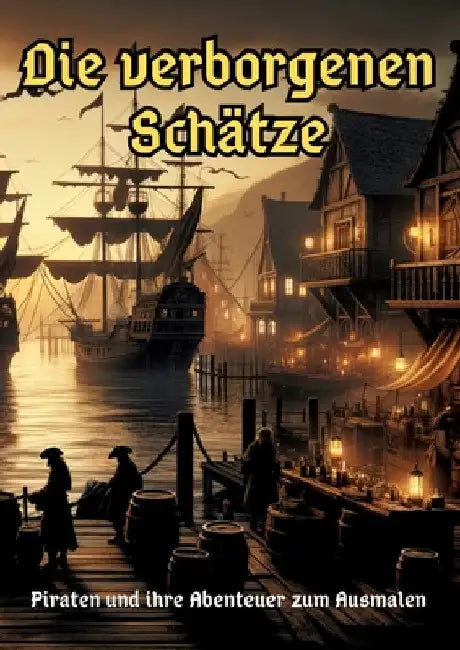 Die verborgenen Schätze: Piraten und ihre Abenteuer zum Ausmalen by Maxi Pinselzauber