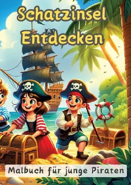 Schatzinsel Entdecken: Malbuch für junge Piraten by Maxi Pinselzauber