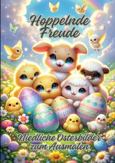 Hoppelnde Freude: Niedliche Osterbilder zum Ausmalen by Ela Artjoy