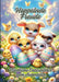 Hoppelnde Freude: Niedliche Osterbilder zum Ausmalen by Ela Artjoy