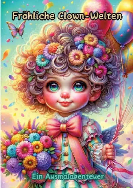 Fröhliche Clown-Welten: Ein Ausmalabenteuer by Maxi Pinselzauber
