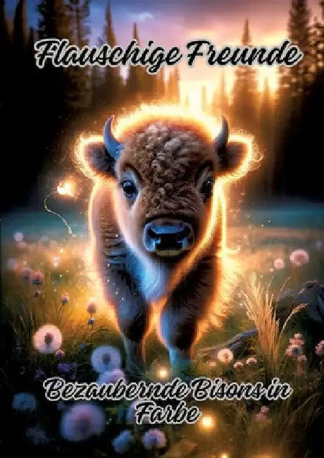 Flauschige Freunde: Bezaubernde Bisons in Farbe by Ela Artjoy