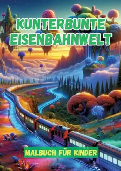 Kunterbunte Eisenbahnwelt: Malbuch für Kinder by Maxi Pinselzauber