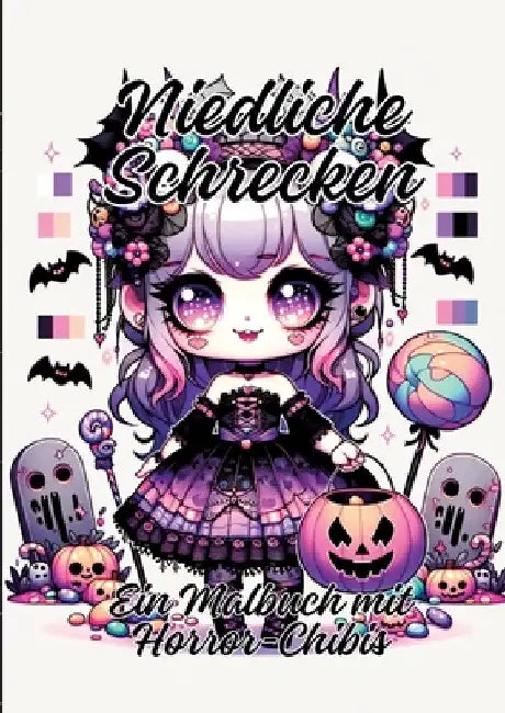 Niedliche Schrecken: Ein Malbuch mit Horror-Chibis by Ela Artjoy