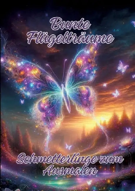 Bunte Flügelträume: Schmetterlinge zum Ausmalen by Ela Artjoy