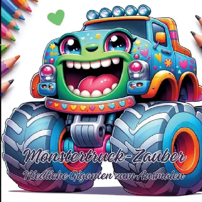 Monstertruck-Zauber: Niedliche Giganten zum Ausmalen by Ela Artjoy
