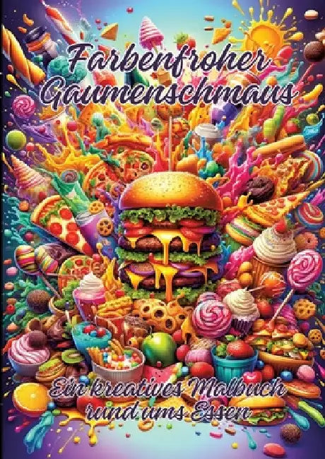 Farbenfroher Gaumenschmaus: Ein kreatives Malbuch rund ums Essen by Ela Artjoy