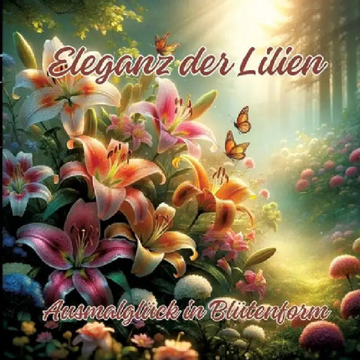 Eleganz der Lilien: Ausmalglück in Blütenform by Ela Artjoy