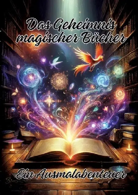 Das Geheimnis magischer Bücher: Ein Ausmalabenteuer by Ela Artjoy