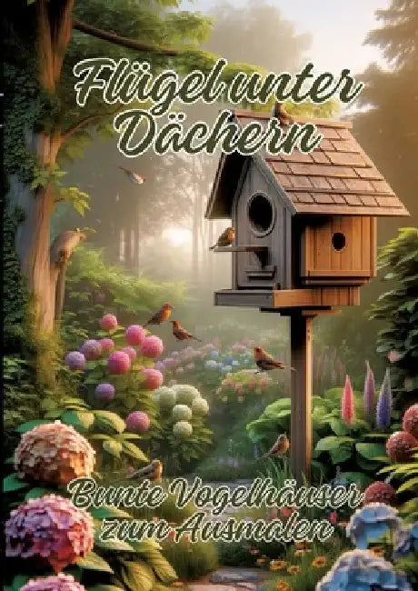 Flügel unter Dächern: Bunte Vogelhäuser zum Ausmalen by Ela Artjoy