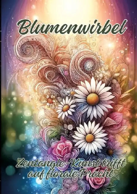 Blumenwirbel: Zentangle-Kunst trifft auf florale Pracht by Ela Artjoy