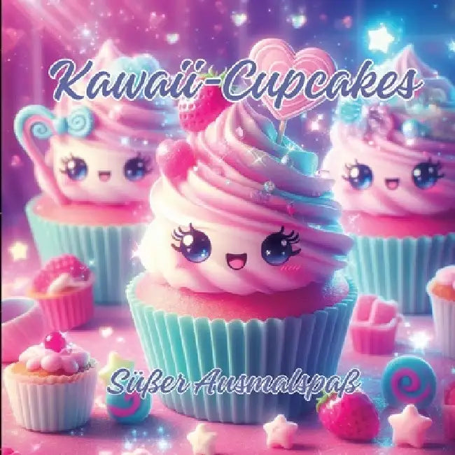 Kawaii-Cupcakes: Süßer Ausmalspaß by Ela Artjoy