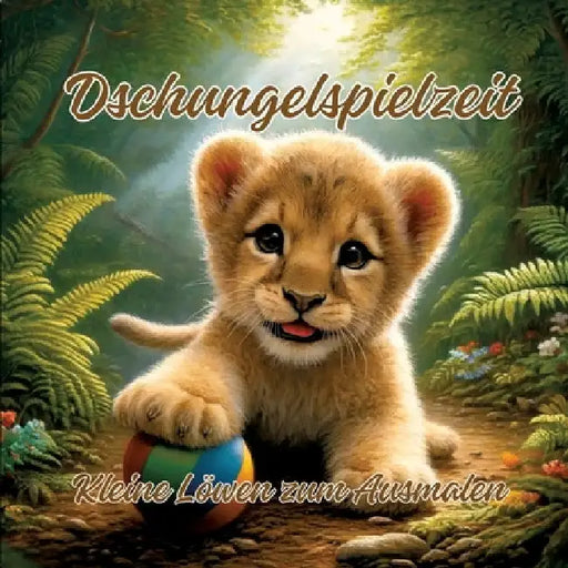 Dschungelspielzeit: Kleine Löwen zum Ausmalen by Ela Artjoy