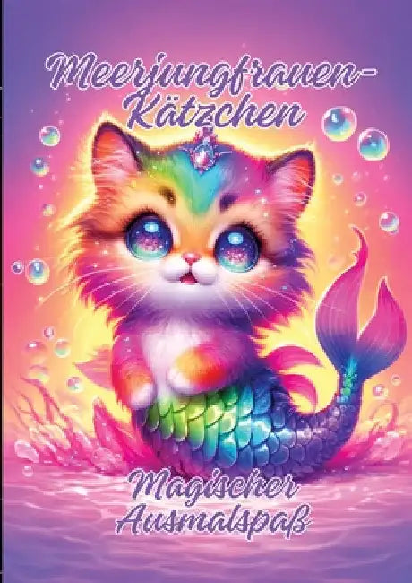 Meerjungfrauen-Kätzchen: Magischer Ausmalspaß by Ela Artjoy