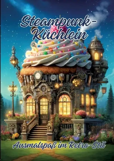 Steampunk-Küchlein: Ausmalspaß im Retro-Stil by Ela Artjoy