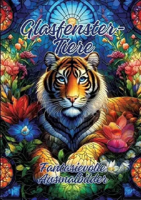 Glasfenster-Tiere: Fantasievolle Ausmalbilder by Ela Artjoy