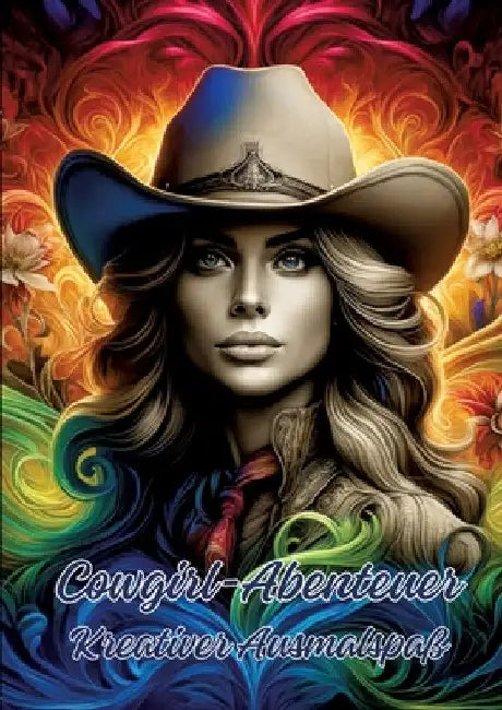 Cowgirl-Abenteuer: Kreativer Ausmalspaß by Ela Artjoy