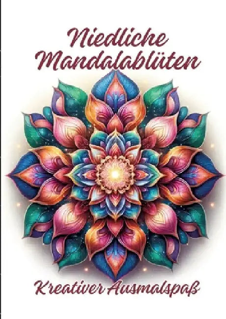 Niedliche Mandalablüten: Kreativer Ausmalspaß by Ela Artjoy