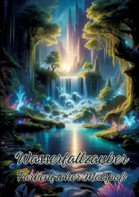 Wasserfallzauber: Farbenfroher Malspaß by Ela Artjoy