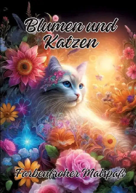 Blumen und Katzen: Farbenfroher Malspaß by Ela Artjoy