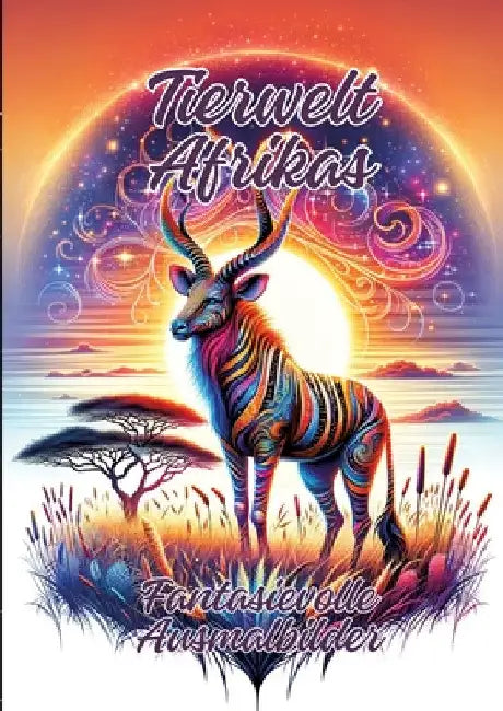Tierwelt Afrikas: Fantasievolle Ausmalbilder by Ela Artjoy