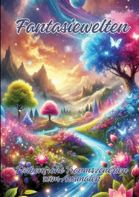 Fantasiewelten: Farbenfrohe Traumszenerien zum Ausmalen by Ela Artjoy