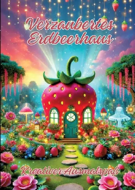 Verzaubertes Erdbeerhaus: Kreativer Ausmalspaß by Ela Artjoy