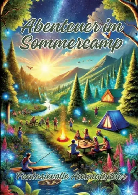 Abenteuer im Sommercamp: Fantasievolle Ausmalbilder by Ela Artjoy