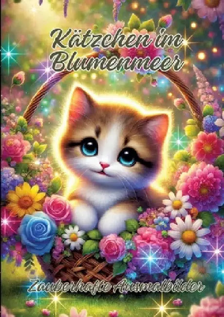 Kätzchen im Blumenmeer: Zauberhafte Ausmalbilder by Ela Artjoy