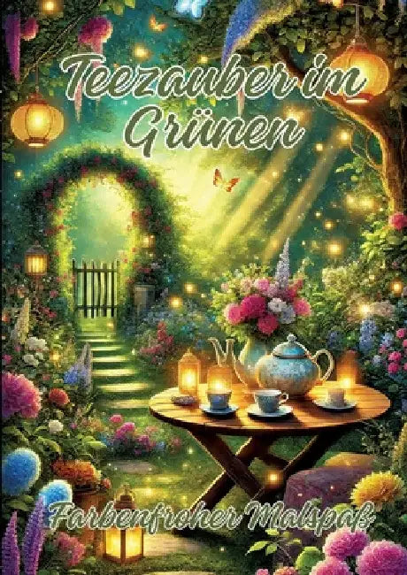 Teezauber im Grünen: Farbenfroher Malspaß by Ela Artjoy