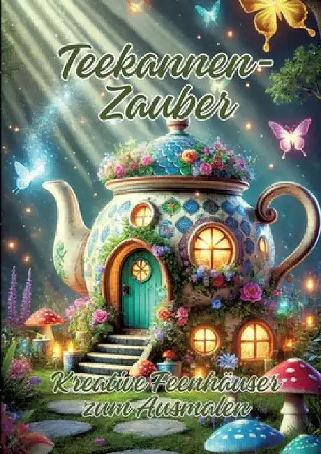 Teekannen-Zauber: Kreative Feenhäuser zum Ausmalen by Ela Artjoy