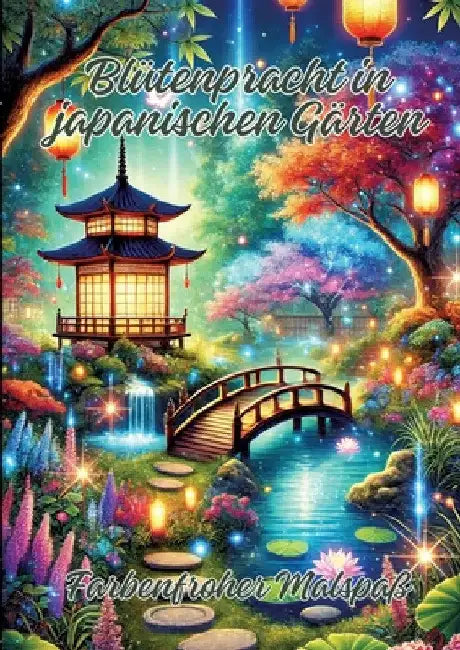 Blütenpracht in japanischen Gärten: Farbenfroher Malspaß by Ela Artjoy