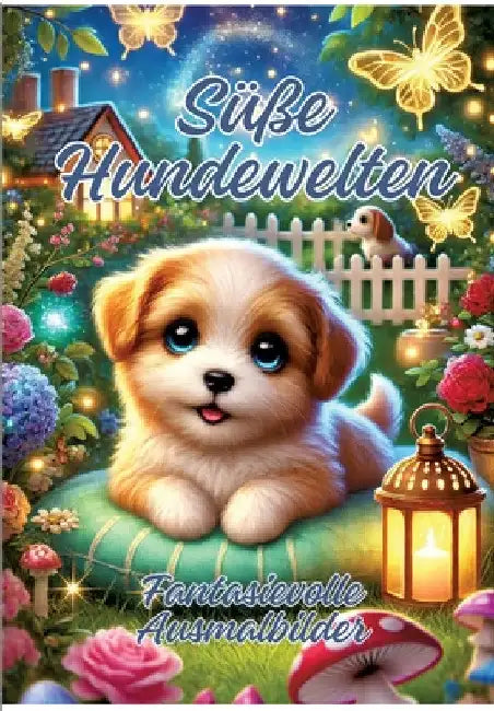 Süße Hundewelten: Fantasievolle Ausmalbilder by Ela Artjoy