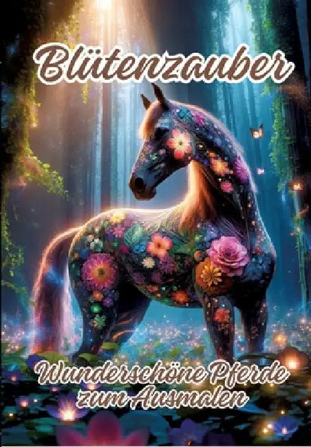 Blütenzauber: Wunderschöne Pferde zum Ausmalen by Ela Artjoy